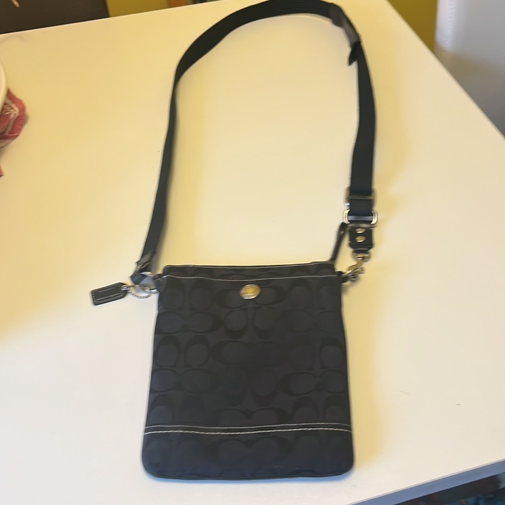 Coach, Monogram Bag, Crossover, Silver Hardware - image 5